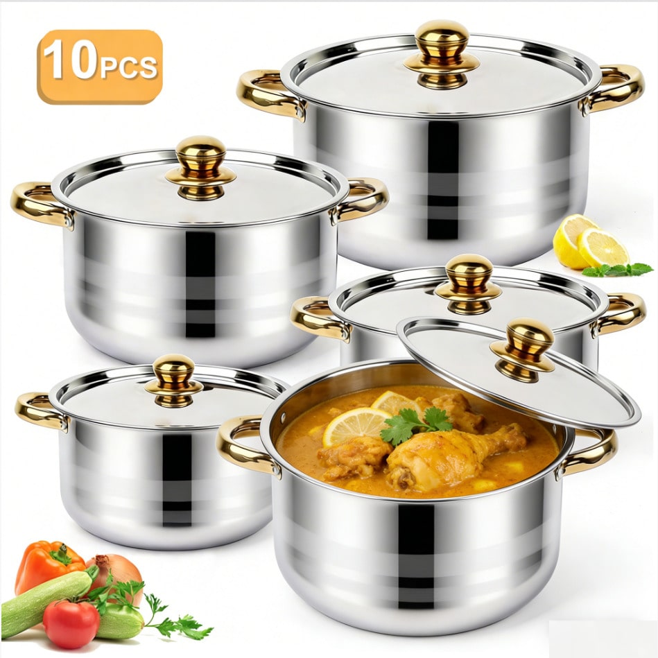 Home Cooking Set - طقم أواني طهي فاخرة وعصرية من