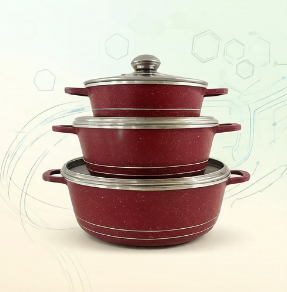 Home Cooking Set - طقم أواني طهي جرانيت من JMZ،