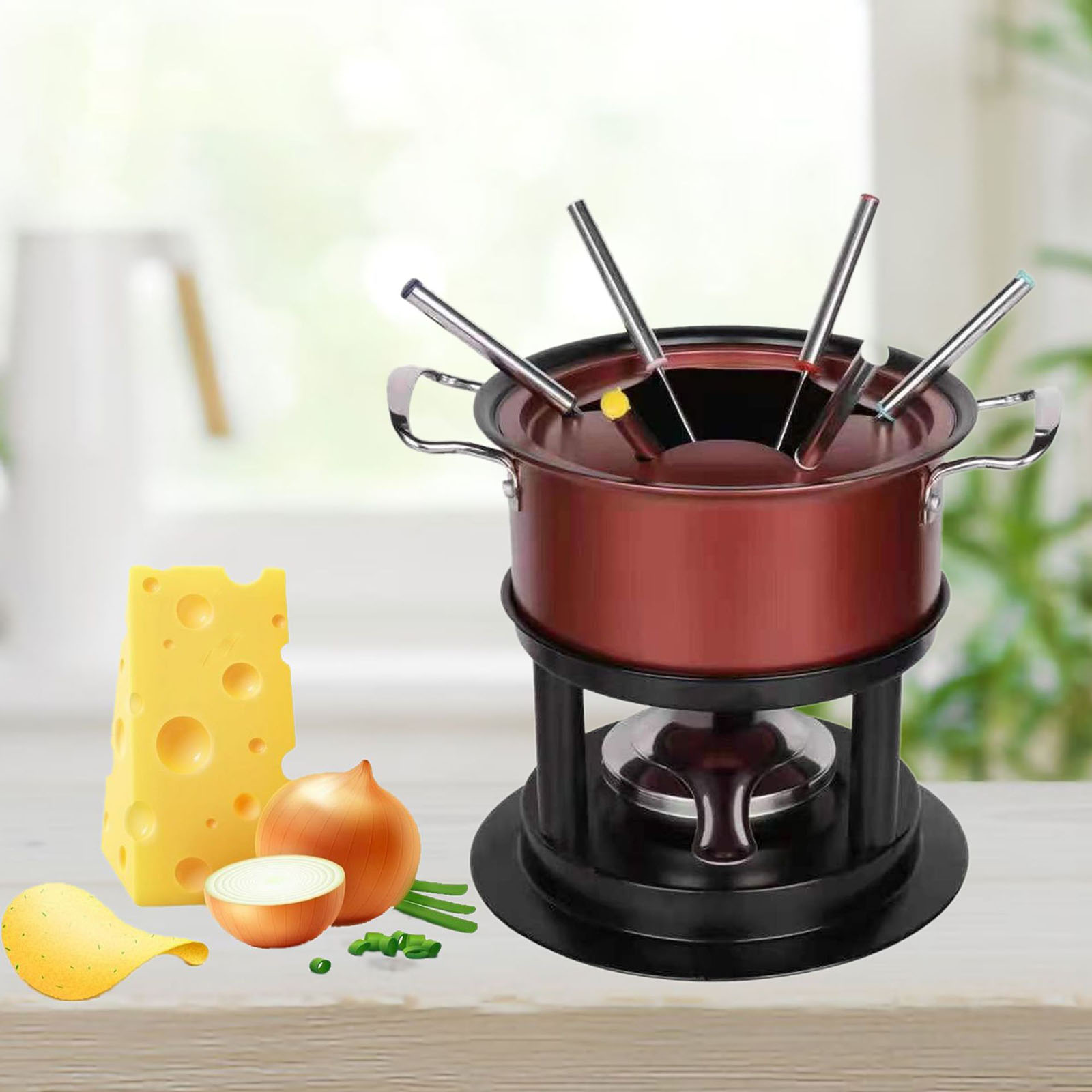 طقم قِدر فوندو للشوكولاتة من ا - مراجعة Home Cooking Set وسعره
