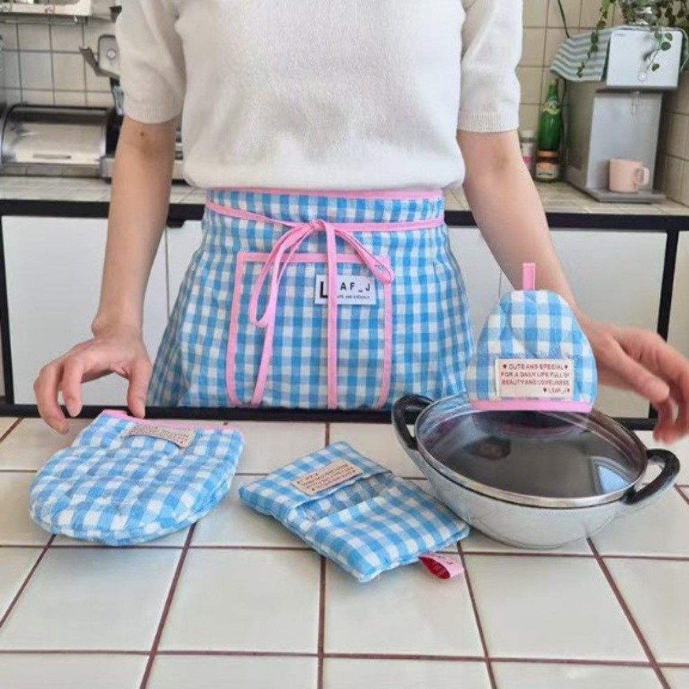 مريلة قطنية جديدة نصفية مقاومة - مراجعة Home Cooking Work وسعره