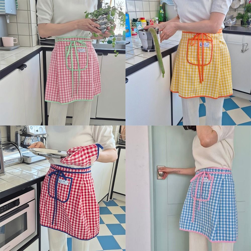 مريلة قطنية جديدة نصفية مقاومة - مراجعة Home Cooking Work وسعره
