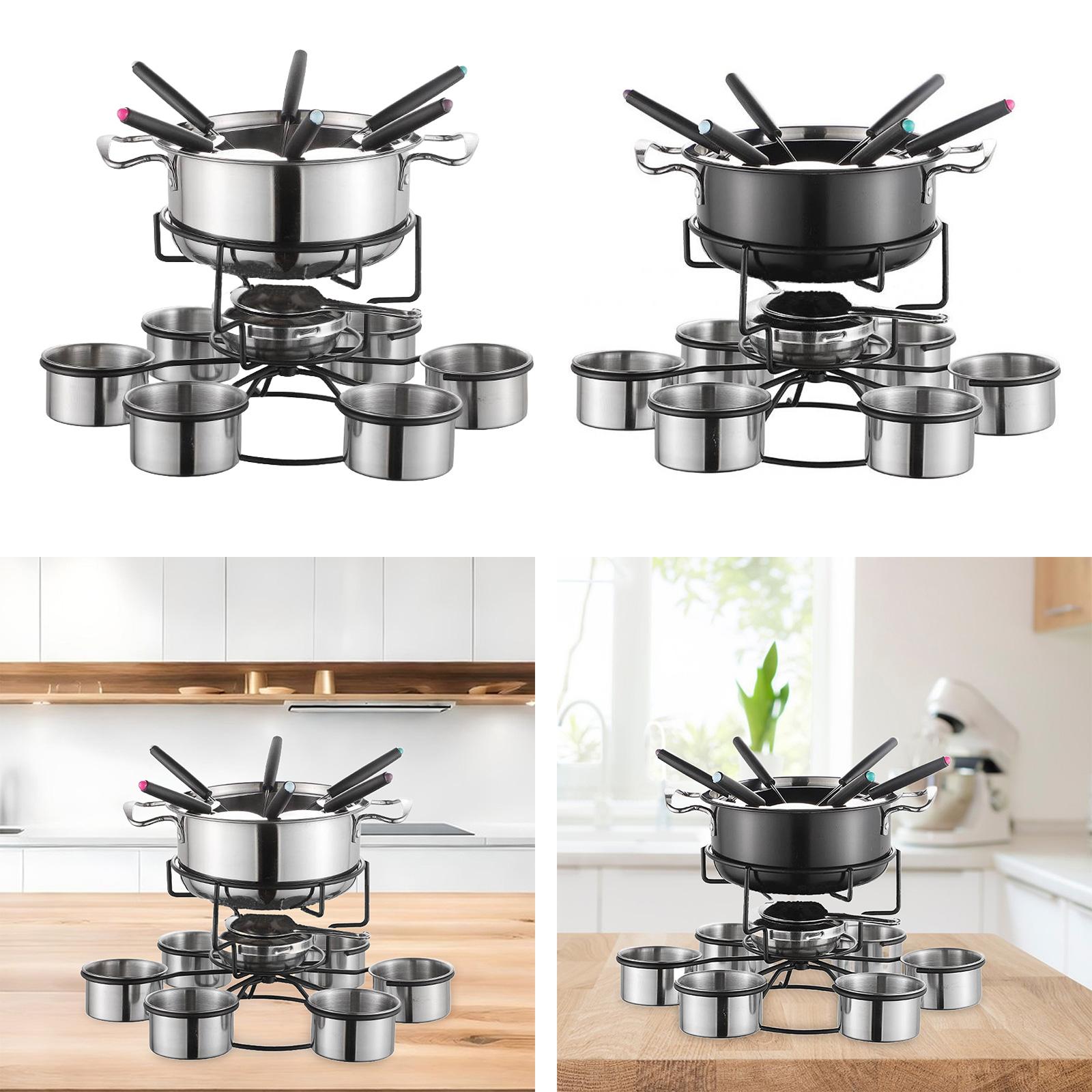 طقم وعاء الفوندو مع موقد طهي م - مراجعة Home Cooking Set وسعره