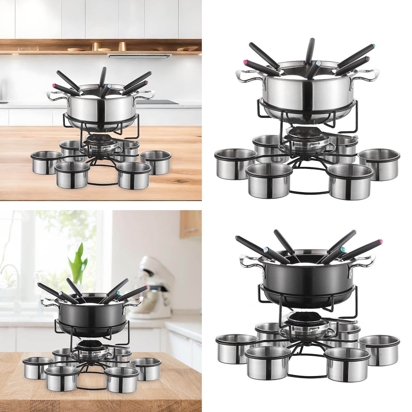 طقم وعاء الفوندو مع موقد طهي م - مراجعة Home Cooking Set وسعره