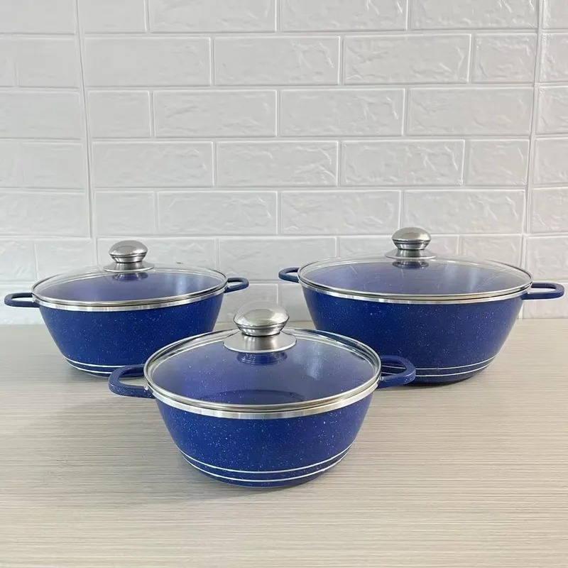 طقم أواني طهي جرانيت من JMZ، 6 - مراجعة Home Cooking Set وسعره