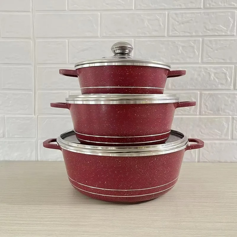 طقم أواني طهي جرانيت من JMZ، 6 - مراجعة Home Cooking Set وسعره